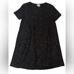 Mimi Maternity Vintage Black Sparkly Cap Sleeve Dress, Size M